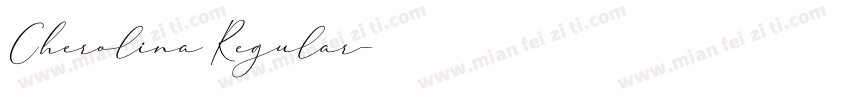 Cherolina Regular字体转换